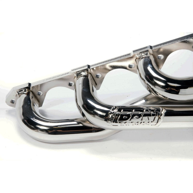 BBK 79-93 Mustang 351 Swap Shorty Unequal Length Exhaust Headers - 1-5/8 Chrome