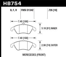 Load image into Gallery viewer, Hawk 10-16 Mercedes-Benz E350 / 12-16 Mercedes-Benz SLK350 HPS Street Front Brake Pads