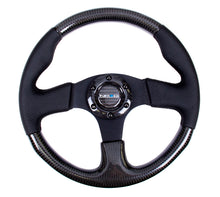 Load image into Gallery viewer, NRG Carbon Fiber Steering Wheel (315mm) Leather Trim w/Black Stitching