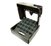 Load image into Gallery viewer, NRG 500 Series M12 X 1.5 Bullet Shape Steel Lug Nut Set - 21 Pc w/Lock Key - Neochrome