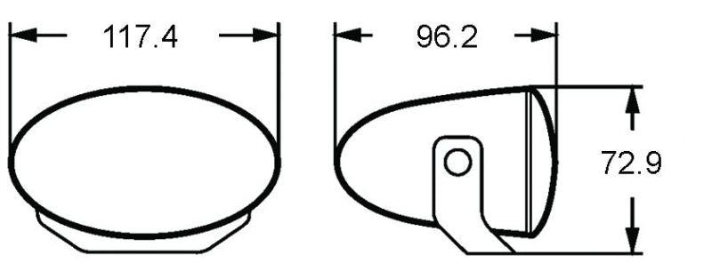 Hella FF50 Series H7 12V/55W Halogen Fog Lamp Kit