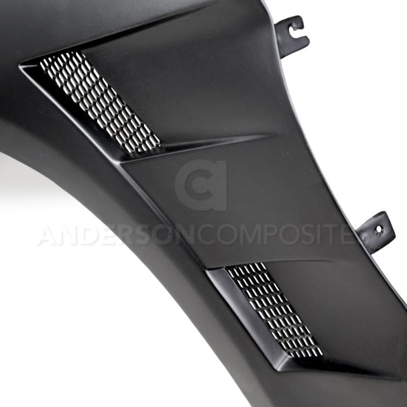 Anderson Composites 15-16 Ford Mustang Type-AT Fiberglass Fenders (0.4in Wider)