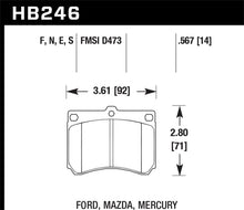 Load image into Gallery viewer, Hawk 14mm Blue 9012 Race Brake Pads