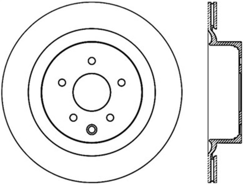 Stoptech Premium Cryo Rear Brake Rotor 08-13 Infiniti G37