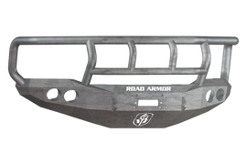 Road Armor 99-04 Ford F-250 Stealth Front Winch Bumper w/Titan II Guard Wide Flare - Raw
