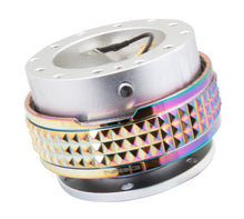 Load image into Gallery viewer, NRG Quick Release Kit - Pyramid Edition - Silver Body / Neochrome Pyramid Ring