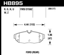 Load image into Gallery viewer, Hawk 2012 Ford Mustang HP+ Rear Brake Pads