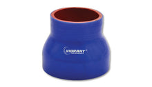 Load image into Gallery viewer, Vibrant Silicone Reducer Coupler 4.50in ID x 4.00in ID x 4.50in Long - Blue