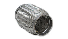 Load image into Gallery viewer, Vibrant SS Flex Coupling with Inner Braid Liner 2in inlet/outlet x 6in flex length