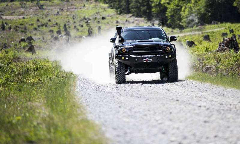 Road Armor 12-15 Toyota Tacoma Stealth Front Winch Bumper w/Lonestar Guard - Raw