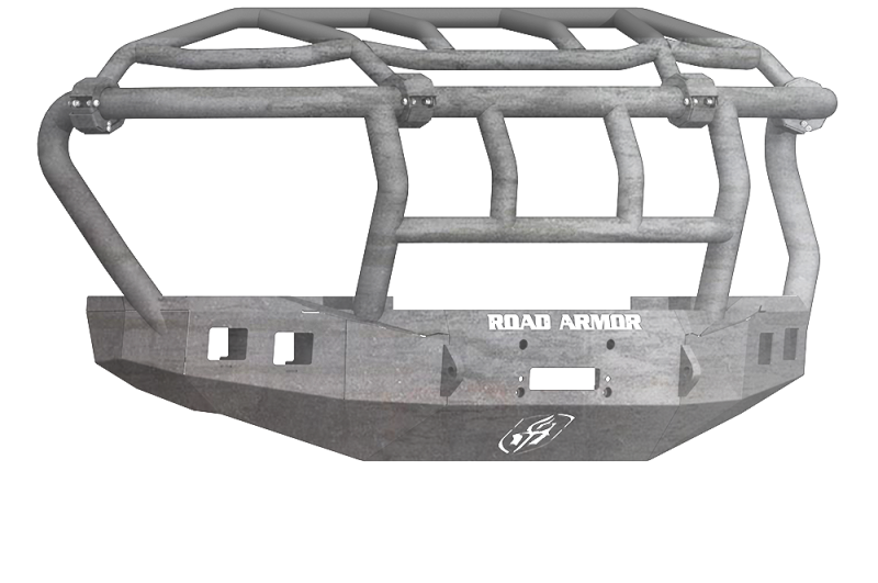 Road Armor 17-20 Ford F-250 Stealth Front Winch Bumper w/Intimidator Guard - Raw