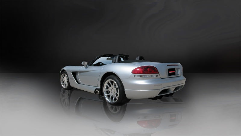 Corsa 03-10 Dodge Viper 8.3L Polished Sport Cat-Back Exhaust (2.5in Inlet for Use w/ Stock Conv.)