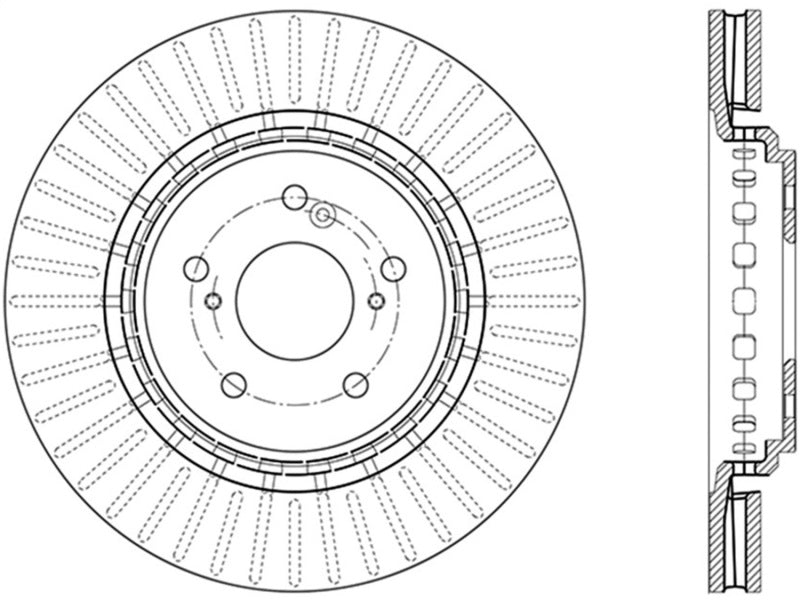 StopTech 14-17 Acura MDX / 15-18 Acura TLX Cryo-Stop Front Premium Rotor