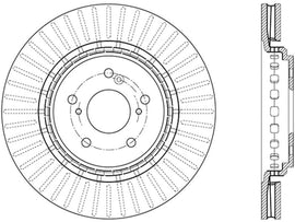 StopTech 14-17 Acura MDX / 15-18 Acura TLX Cryo-Stop Front Premium Rotor