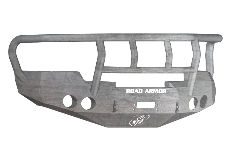 Road Armor 08-13 GMC 1500 Stealth Front Winch Bumper w/Titan II Guard - Raw