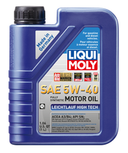 Load image into Gallery viewer, LIQUI MOLY 1L Leichtlauf (Low Friction) High Tech Motor Oil 5W-40
