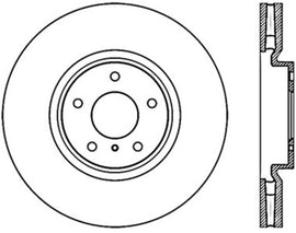 Stoptech Premium Cryo Front Brake Rotor 08-13 Infiniti G37