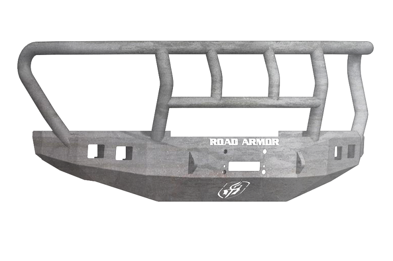 Road Armor 17-20 Ford F-250 Stealth Wide Fender Front Winch Bumper w/Titan II Wide Flare - Raw