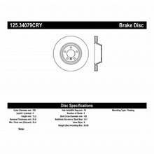 Load image into Gallery viewer, Stoptech 12 BMW 28i xDrive / 06 330 Series (E90) Sedan RWD/AWD Front CRYO-STOP Rotor