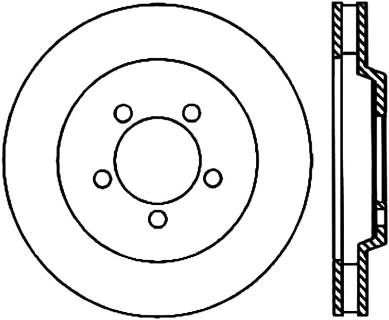 Stoptech 05-14 Ford Mustang Premium Front CryoStop Brake Rotor