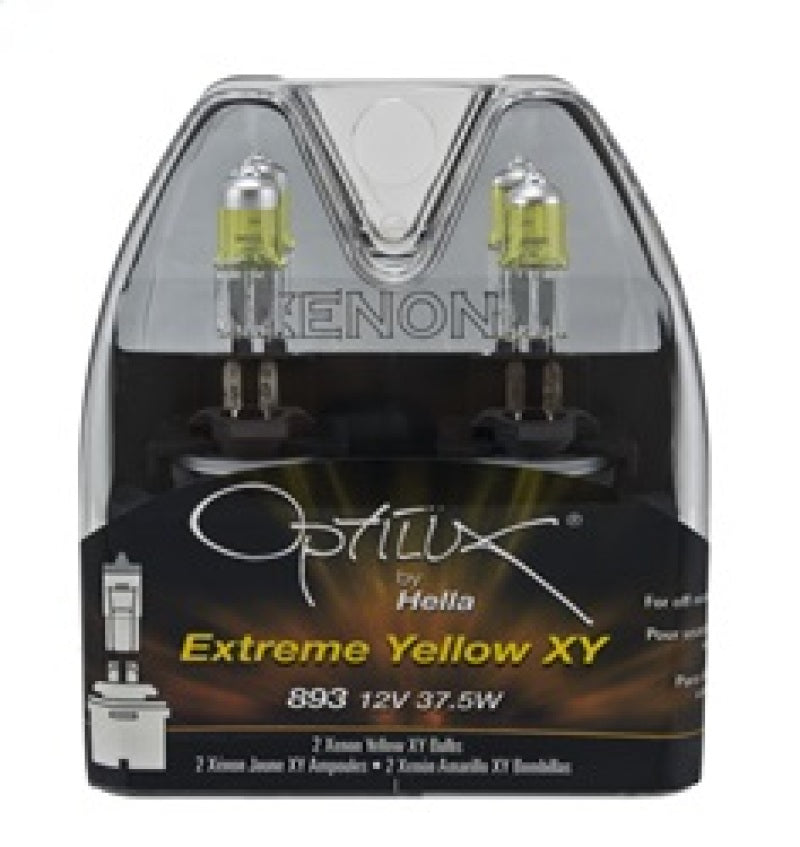 Hella Optilux 893 12V 37.5W Extreme Yellow Bulbs (Pair)