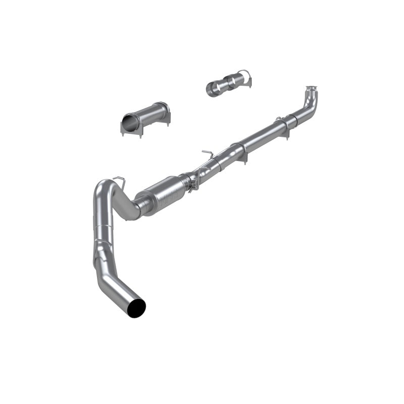 MBRP 01-07 Chev/GMC 2500/3500 Duramax EC/CC Downpipe Back P Series Exhaust 4in. Single Side AL