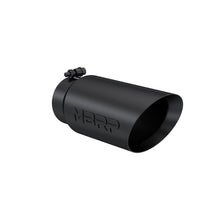 Load image into Gallery viewer, MBRP Universal Tip 5 O.D. Dual Wall Angled 4 inlet 12 length - Black Finish