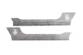 Road Armor 07-18 Jeep Wrangler JK 2DR Defender Body Armor Rocker Panel - Raw