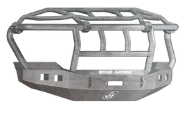 Road Armor 11-16 Ford F-250 Stealth Front Winch Bumper w/Intimidator Guard - Raw