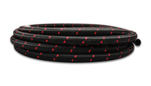 Load image into Gallery viewer, Vibrant -8 AN Two-Tone Black/Red Nylon Braided Flex Hose (20 foot roll)