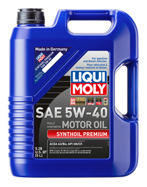 LIQUI MOLY 5L Synthoil Premium Motor Oil SAE 5W-40