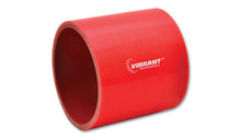 Load image into Gallery viewer, Vibrant 4 Ply Reinforced Silicone Straight Hose Coupling - 3in I.D. x 3in long (RED)