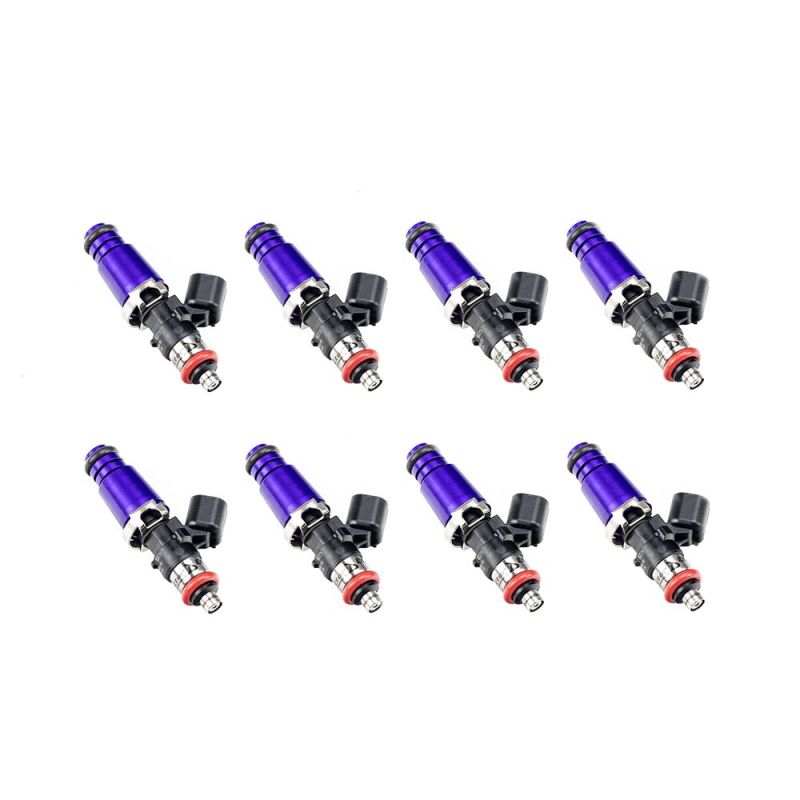 Injector Dynamics 1700cc Injectors - 60mm Length - 14mm Purple Top - 15mm Lower O-Ring (Set of 8)