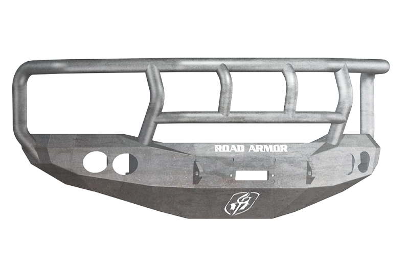Road Armor 06-08 Dodge 1500 Stealth Front Winch Bumper w/Titan II Guard - Raw