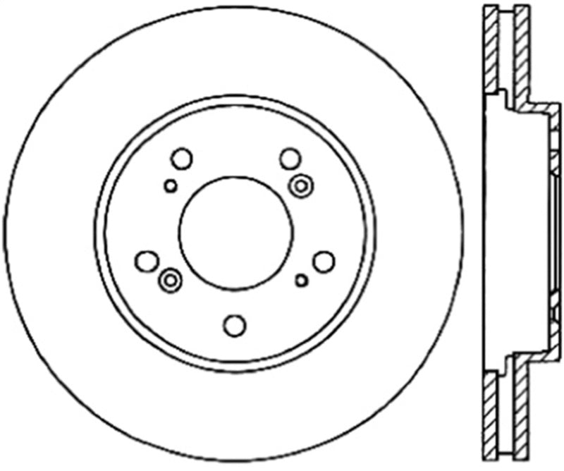 Stoptech 05-10 Honda Odyssey Front Cryo Rotor