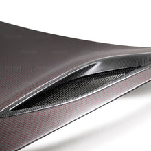Load image into Gallery viewer, Seibon 17-18 Acura NSX OEM-style RED Weave Dry Carbon Hood
