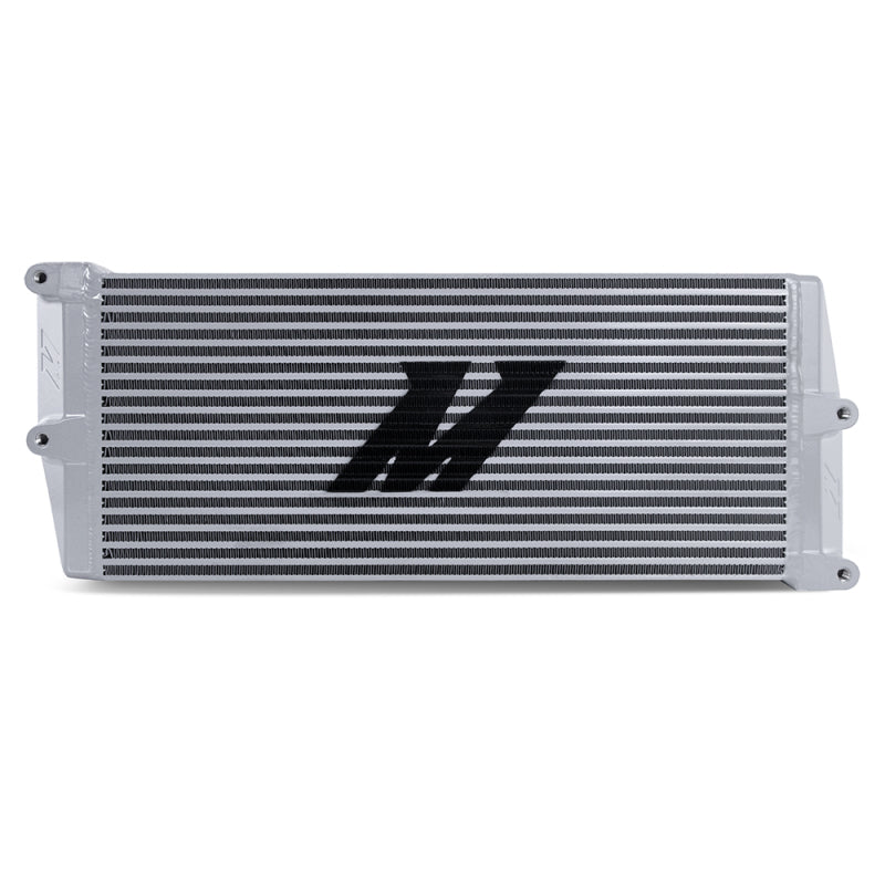 Mishimoto Heavy-Duty Oil Cooler - 17in. Opposite-Side Outlets - Silver