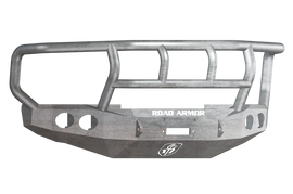 Road Armor 08-10 Ford F-250 Stealth Front Winch Bumper w/Titan II Guard Wide Flare - Raw