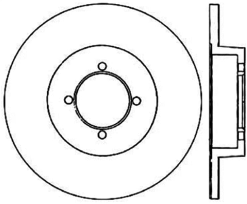 Stoptech 70-73 Nissan 240Z Performance Front Cryo Brake Rotor