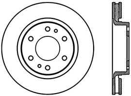 Stoptech 06-09 Chevrolet Trailblazer / GMC Envoy Front Premium Cryostop Brake Rotor