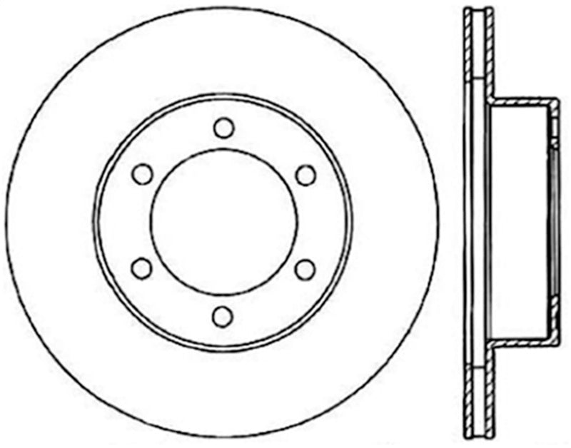 Stoptech 95-02 Toyota 4Runner Front Performance Cryo Brake Rotor