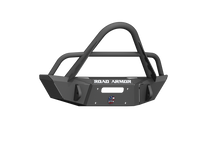 Load image into Gallery viewer, Road Armor 07-20 Jeep Wrangler JK/JL Stealth Front Winch Bumper w/Stinger Guard Comp Cut - Blk