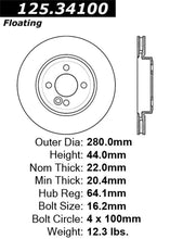 Load image into Gallery viewer, Stoptech 07-16 Mini Cooper Front Premium High-Carbon CRYO Rotor