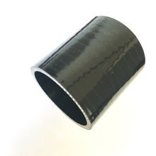 Load image into Gallery viewer, Stainless Bros 2.5in Straight High Temp 4-Ply Reinforced Silicone Coupler - Black
