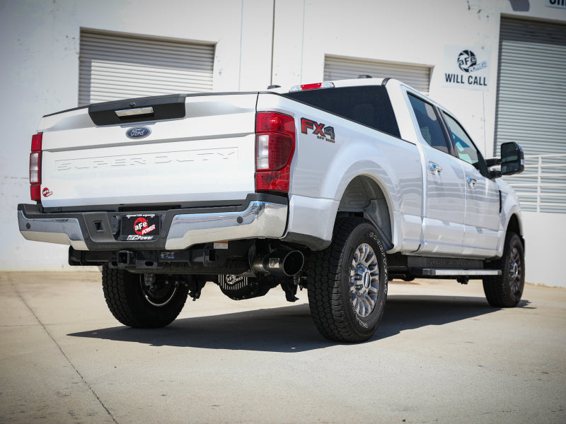 aFe Apollo GT Series 3-1/2in 409 SS Axle-Back Exhaust 17-20 Ford F-250/F-350 6.2/7.3L w/ Black Tips