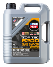 Load image into Gallery viewer, LIQUI MOLY 5L Top Tec 6200 Motor Oil 0W-20