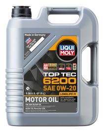 LIQUI MOLY 5L Top Tec 6200 Motor Oil 0W-20