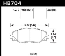 Load image into Gallery viewer, Hawk 06-09 Toyota RAV4 / 10-13 Toyota Matrix Performance Ceramic Front Brake Pads