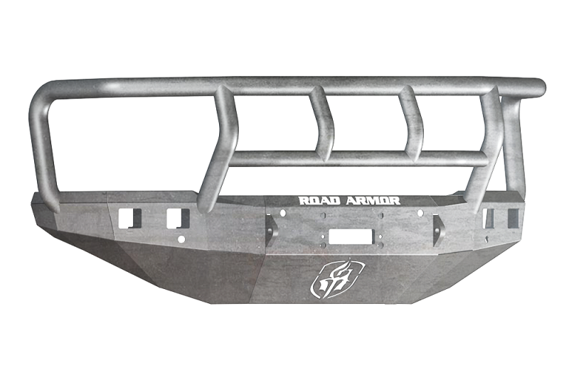 Road Armor 15-19 Chevy 2500 Stealth Front Winch Bumper w/Titan II Guard - Raw