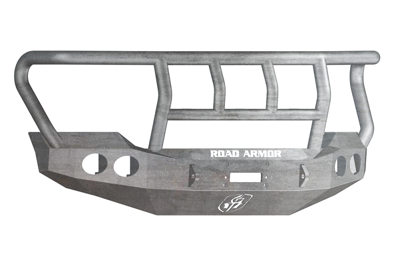 Road Armor 11-16 Ford F-250 Stealth Front Winch Bumper w/Titan II Guard Wide Flare - Raw